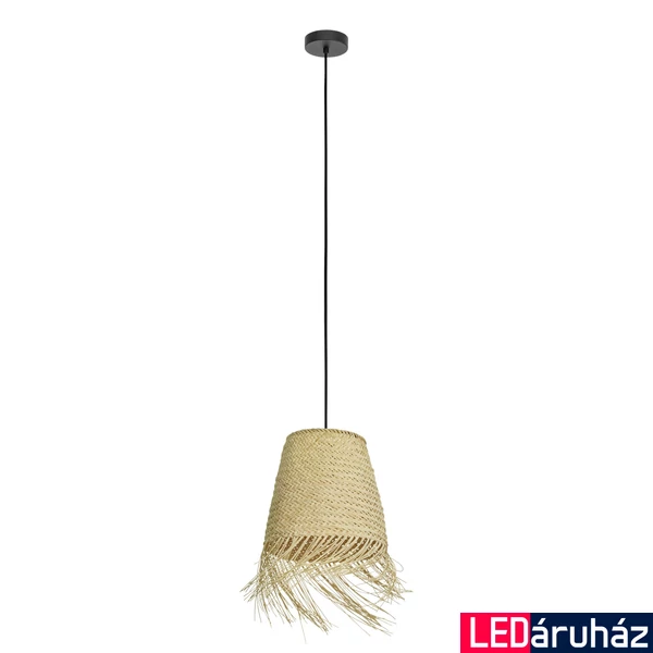 Eglo 43871 Aycliffe 1 ágú függeszték, fonott, rattan, barna, E27 foglalattal, max. 1x40W, IP20