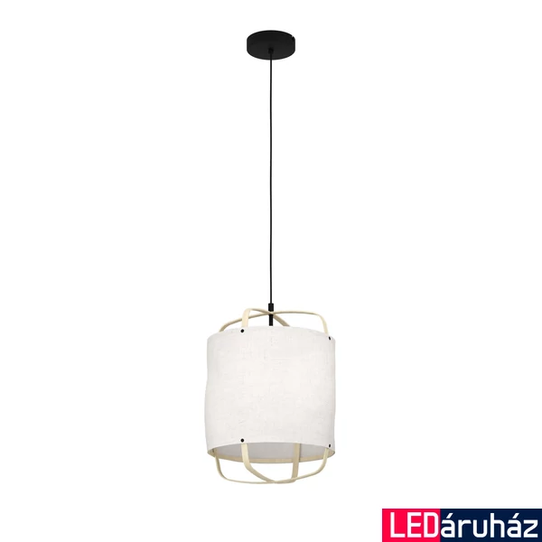Eglo 43874 Surfleet 1 ágú függeszték, szövet, bambusz, bézs, E27 foglalattal, max. 1x40W, IP20