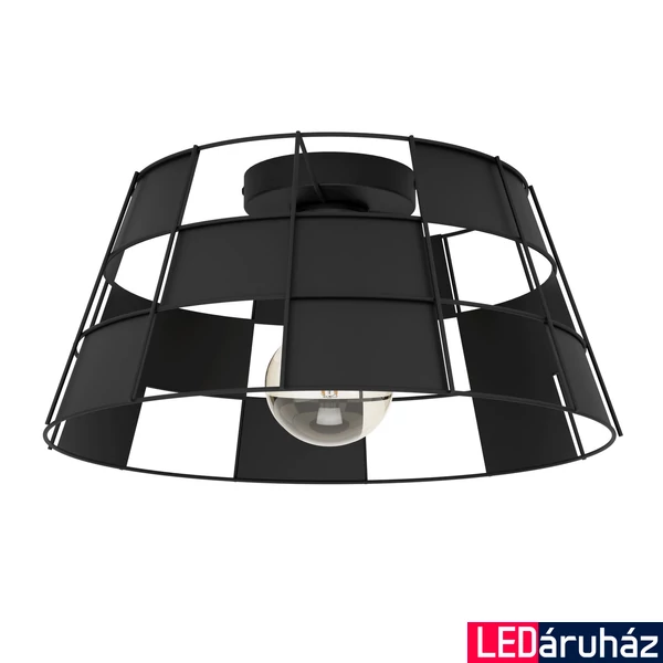 Eglo 43891 Pontefract mennyezeti lámpa, fekete, E27 foglalattal, max. 1x40W, IP20