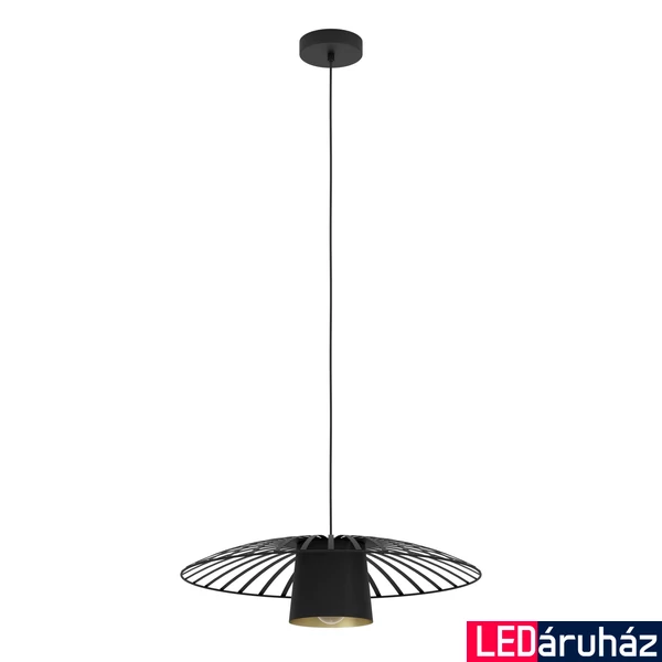 Eglo 43931 Felixkirk 1 ágú függeszték, fekete, E27 foglalattal, max. 1x40W, IP20