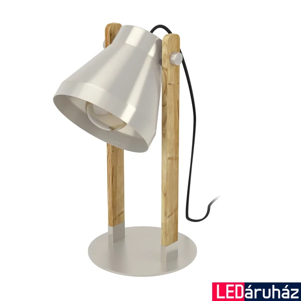 Eglo 43953 Cawton asztali lámpa, ezüst, E27 foglalattal, max. 1x40W, IP20