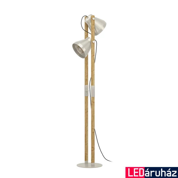 Eglo 43954 Cawton állólámpa, ezüst, E27 foglalattal, max. 2x40W, IP20