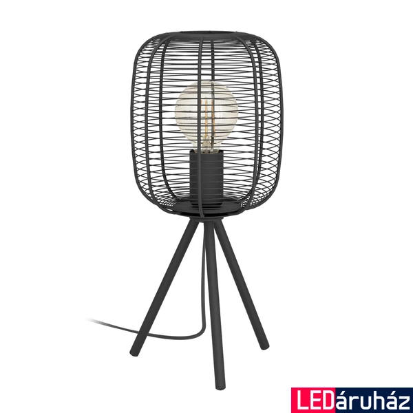 Eglo 43967 Rinroe asztali lámpa, fekete, E27 foglalattal, max. 1x40W, IP20