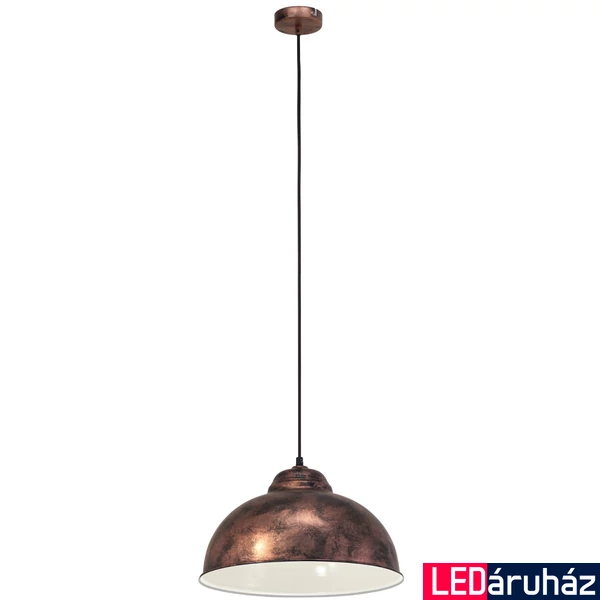 Eglo 49248 Truro 2 1 ágú függeszték, réz, E27 foglalattal, max. 1x60W, IP20