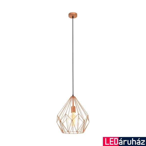 Eglo 49258 Carlton 1 ágú függeszték, réz, E27 foglalattal, max. 1x60W, IP20