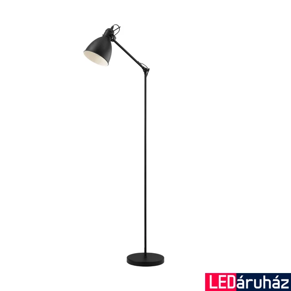 Eglo 49471 Priddy állólámpa, fekete, E27 foglalattal, max. 1x40W, IP20