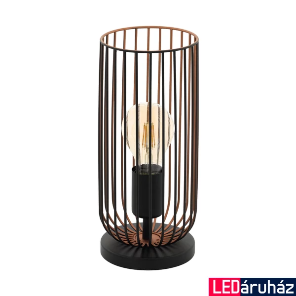 Eglo 49646 Roccamena asztali lámpa, fekete, E27 foglalattal, max. 1x60W, IP20