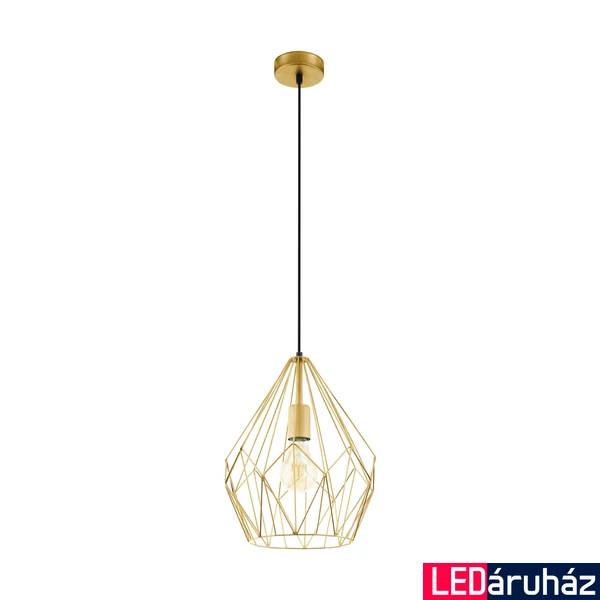 Eglo 49933 Carlton 1 ágú függeszték, arany, E27 foglalattal, max. 1x60W, IP20