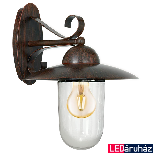 Eglo 83589 Milton kültéri fali lámpa, antikolt, E27 foglalattal, max. 1x60W, IP44