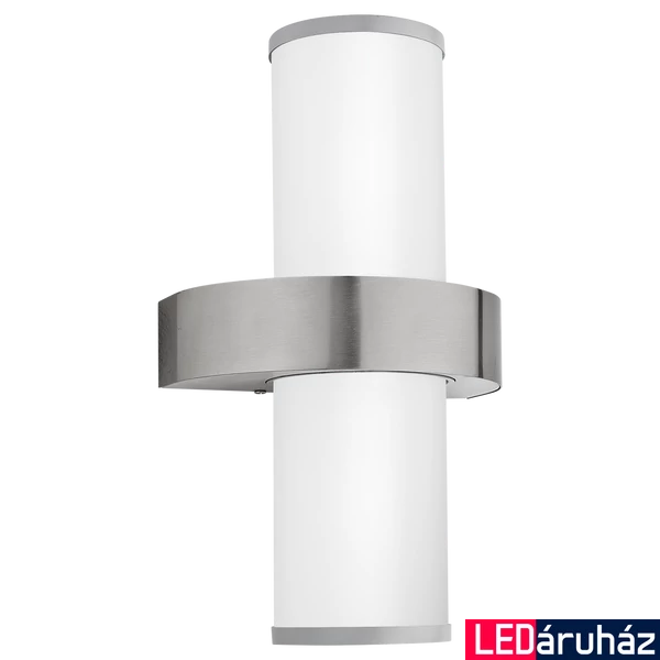 Eglo 86541 Beverly kültéri fali lámpa, rozsdamentes acél (inox), E27 foglalattal, max. 2x60W, IP44