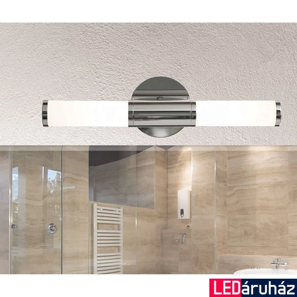 Eglo 87219 Palmera fürdőszobai fali lámpa, króm, E14 foglalattal, max. 2x40W, IP44