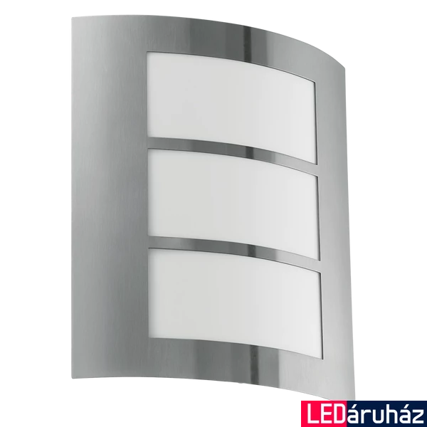 Eglo 88139 City kültéri fali lámpa, rozsdamentes acél (inox), E27 foglalattal, max. 1x60W, IP44