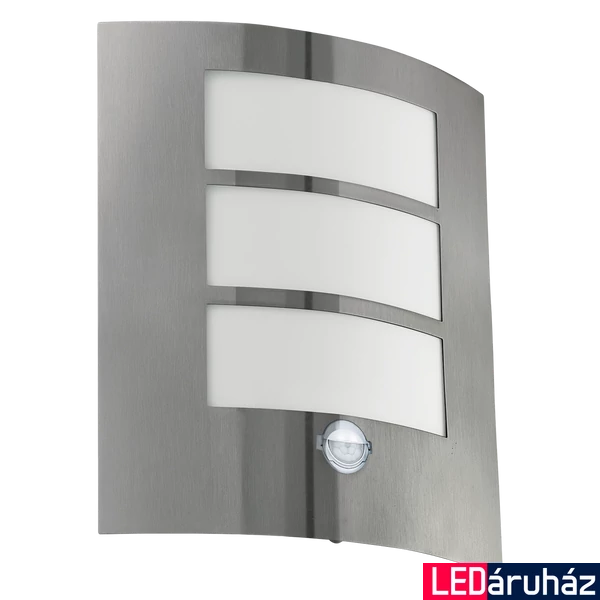 Eglo 88142 City kültéri fali lámpa, rozsdamentes acél (inox), E27 foglalattal, max. 1x60W, IP44