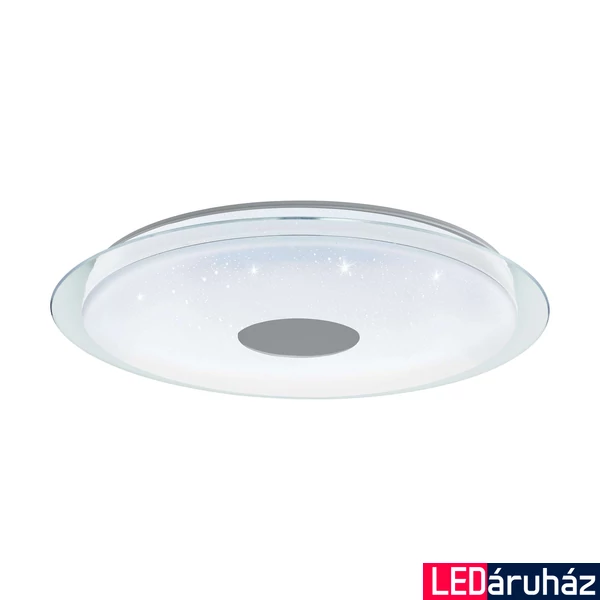 Eglo 900006 Lanciano-Z mennyezeti lámpa, 77cm átmérő, csillogós, fehér, 4800 lm, 2700K-6500K szabályozható, beépített LED, 38W, IP20