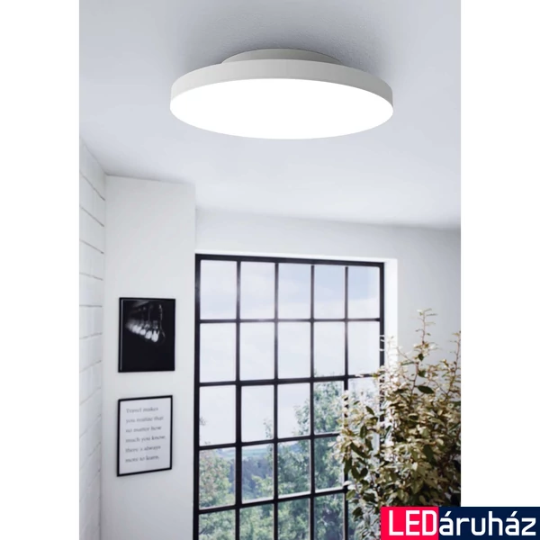 Eglo 900055 Turcona-Z mennyezeti lámpa, 45cm átmérő, fehér, 2690 lm, 2700K-6500K szabályozható, beépített LED, 22,4W, IP20