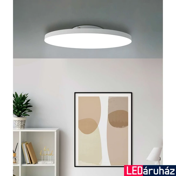 Eglo 900056 Turcona-Z mennyezeti lámpa, 60cm átmérő, fehér, 4100 lm, 2700K-6500K szabályozható, beépített LED, 34,2W, IP20