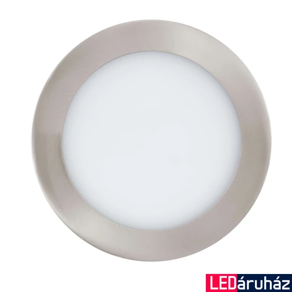 Eglo 900113 Fueva-Z LED panel, süllyesztett, 16,5cm átmérő, nikkel, kör, 1250 lm, 2700K-6500K szabályozható, beépített LED, 10,8W, IP20, IP44, 165mm átmérő
