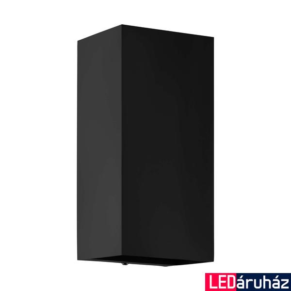 Eglo 900131 Eremitana-Z kültéri fali lámpa, Connect.Z, Zigbee okos lámpa, felfelé és lefelé világít, fekete, GU10 foglalattal, max. 2x5W, IP55