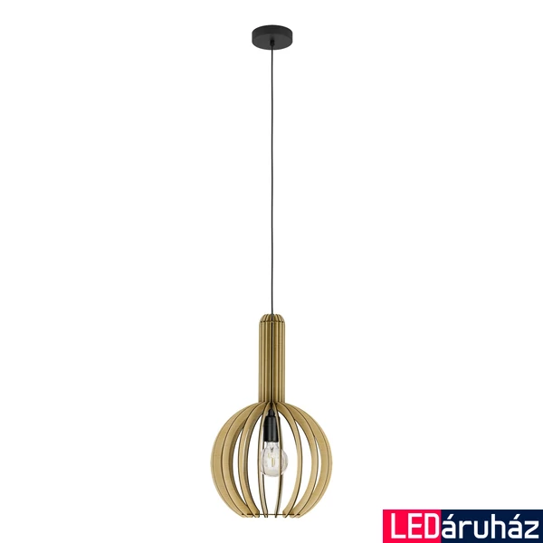 Eglo 900151 Velasco 1 ágú függeszték, fa, E27 foglalattal, max. 1x40W, IP20