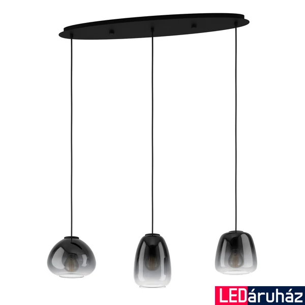 Eglo 900195 Aguilares függeszték, fekete, E27 foglalattal, max. 3x40W