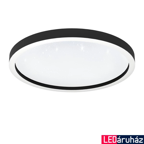 Eglo 900412 Montemorelos-Z mennyezeti lámpa, 2700 K - 6500 K + RGB, fekete, 4100 lm, 2700K-6500K szabályozható, beépített LED, 34,5W, IP20