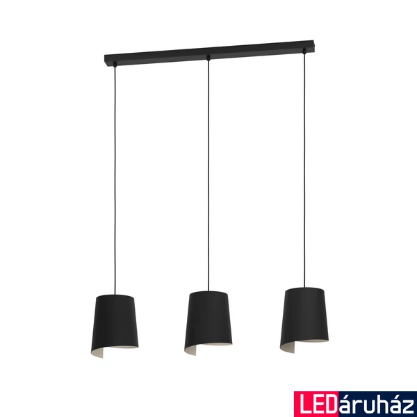 Eglo 900426 Bolivia függeszték, fekete, E27 foglalattal, max. 3x40W, IP20