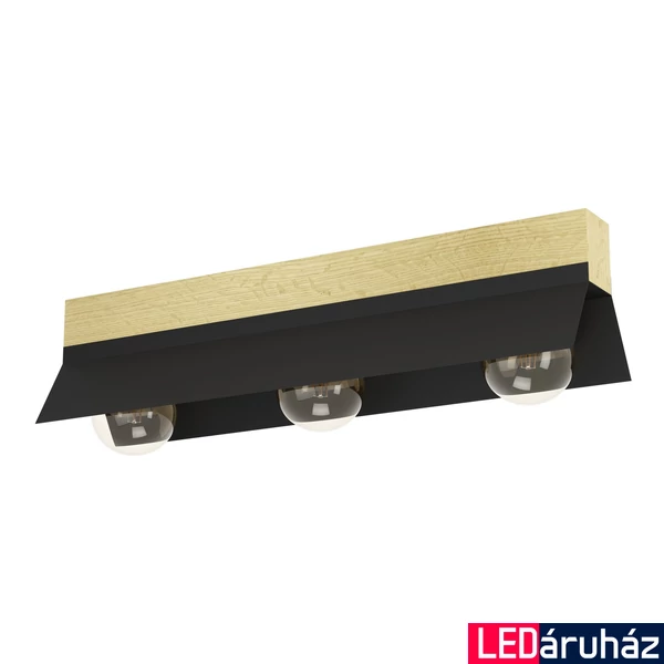 Eglo 900443 Tarrafo mennyezeti lámpa, fekete, E27 foglalattal, max. 3x40W, IP20