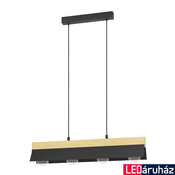 Eglo 900444 Tarrafo függeszték, fekete, E27 foglalattal, max. 4x40W, IP20