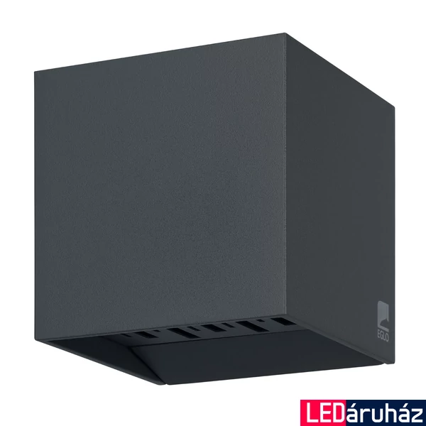 Eglo 900445 Calpino 2 kültéri fali lámpa, antracit, 680 lm, 3000K melegfehér, beépített LED, 2x3,3W, IP54