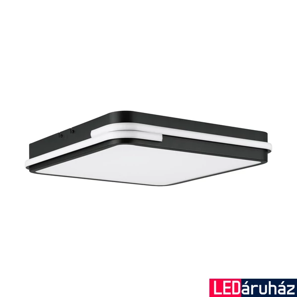 Eglo 900477 Genovese-Z mennyezeti lámpa, 2700 K - 6500 K + RGB, fekete, 2600 lm, 2700K-6500K szabályozható, beépített LED, 22W, IP20