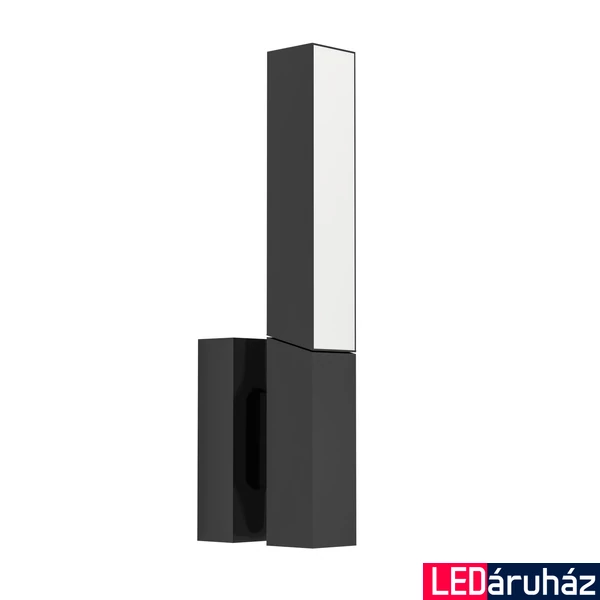 Eglo 900709 Ugento kültéri fali lámpa, fekete, 920 lm, 3000K melegfehér, beépített LED, 2x4,5W, IP44