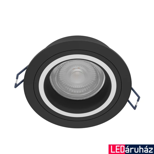 Eglo 900764 Carosso-Z süllyesztett lámpa, 2700 K - 6500 K + RGB, fekete, 345 lm, 2700K-6500K szabályozható, beépített LED, 4,7W, IP20