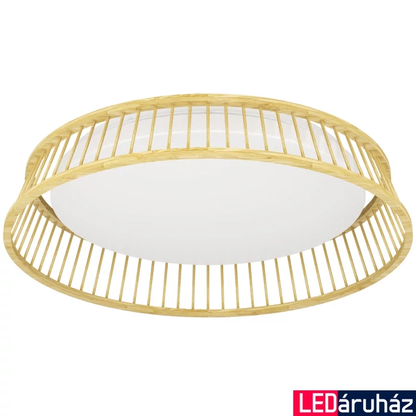 Eglo 900797 Luppineria mennyezeti lámpa, bambusz, 2400 lm, 3000K melegfehér, beépített LED, 20W, IP20