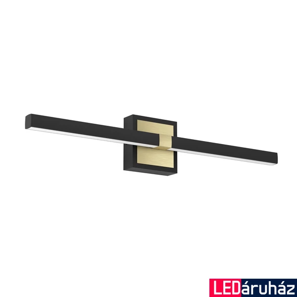 Eglo 900928 Peguera fürdőszobai fali lámpa, fekete, 1165 lm, 3000K melegfehér, beépített LED, 1x11W, IP44