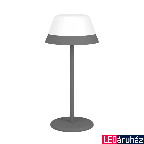 Eglo 900978 Meggiano kültéri asztali lámpa, szürke, 170;150 lm, 3000K melegfehér, beépített LED, 1x1,5W+1x0,8W, IP54