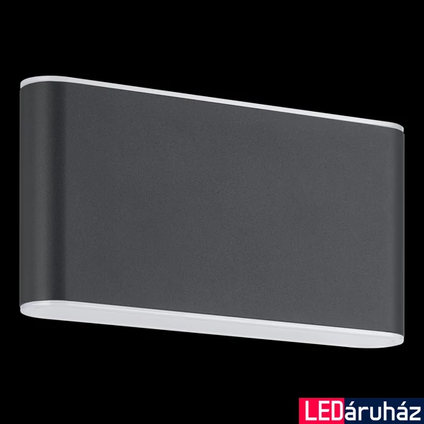 Eglo 901026 Grutti kültéri fali lámpa, CCT, fekete, 1260 lm, 3000K-6500K szabályozható, beépített LED, 2x5,8W, IP65