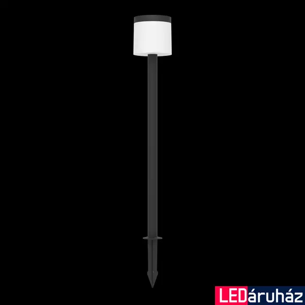 Eglo 901078 Pantete kültéri leszúrható lámpa, szolár + mozgásérzékelő, fekete, 840 lm, 3000K melegfehér, SOLAR-beépített LED, 7,5W, IP44