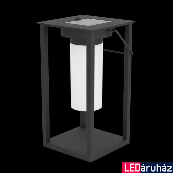Eglo 901089 Usigni kültéri asztali lámpa, szolár, fekete, 300 lm, 4000K természetes fehér, SOLAR-beépített LED, 2,5W, IP44