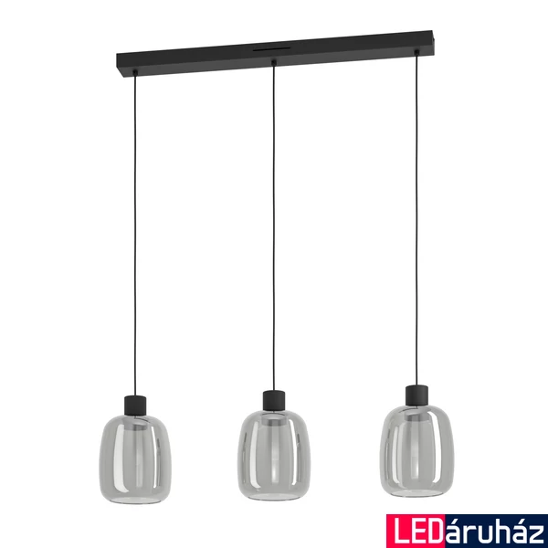 Eglo 901121 Molochio-Z függeszték, fekete, 1500 lm, 2700K-6500K szabályozható, beépített LED, 3x3,7W, IP20