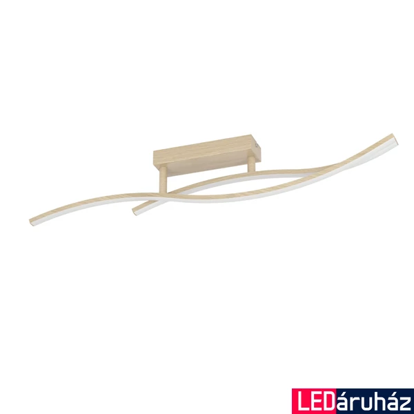 Eglo 901211 Grisolia mennyezeti lámpa, fa, 1500 lm, 4000K természetes fehér, beépített LED, 12W, IP20