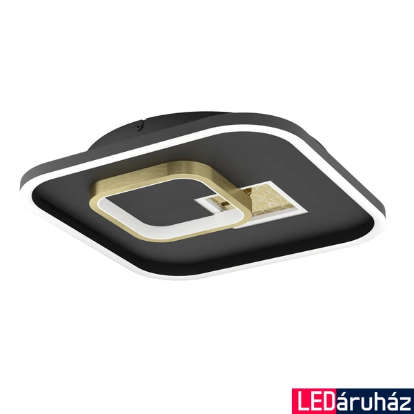 Eglo 901245 Tiriolo mennyezeti lámpa, fekete, 2100;1150 lm, 4000K természetes fehér, beépített LED, 16,2W+9,2W, IP20