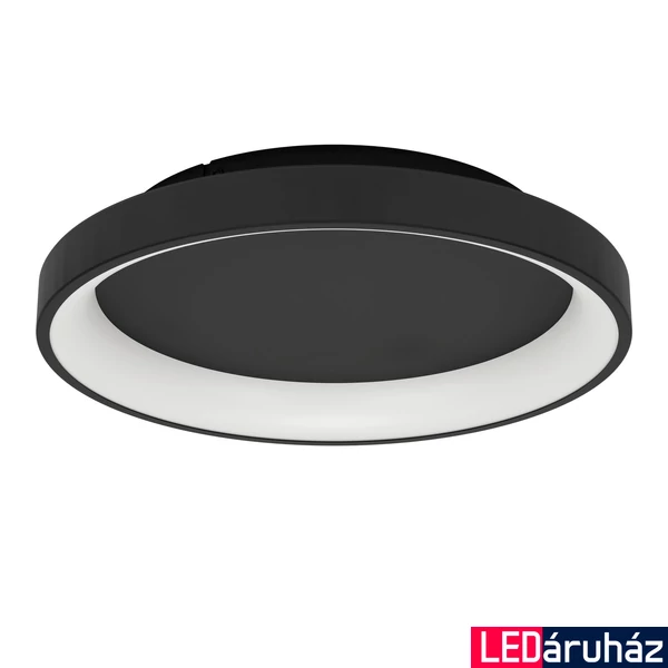 Eglo 901251 Loretello mennyezeti lámpa, fekete, 1440 lm, 2700K-6500K szabályozható, beépített LED, 12W, IP20