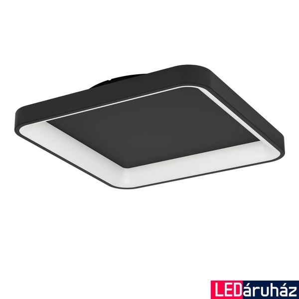 Eglo 901252 Loretello mennyezeti lámpa, fekete, 1440 lm, 2700K-6500K szabályozható, beépített LED, 12W, IP20