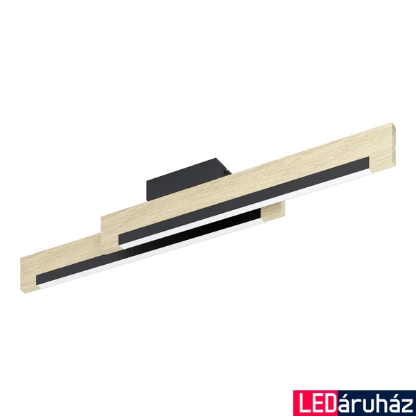 Eglo 901736 Camacho mennyezeti lámpa, fa, 2600 lm, 3000K melegfehér, beépített LED, 2x10W, IP20