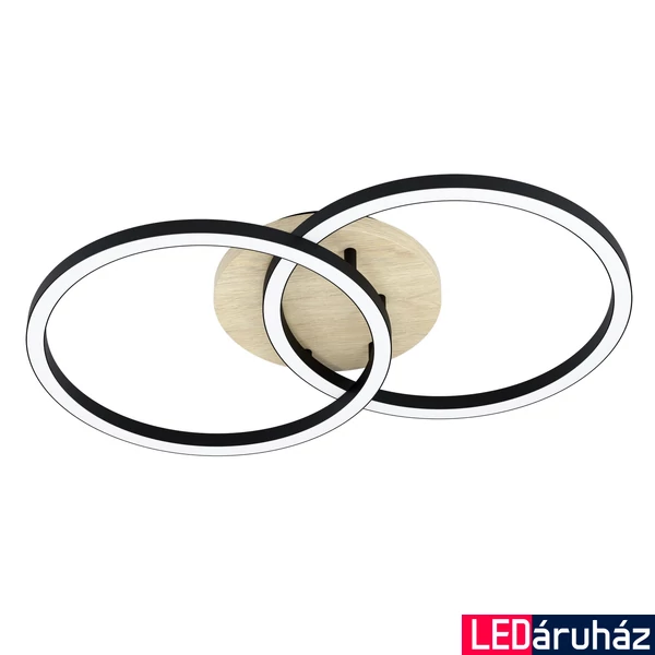 Eglo 901743 Lomaltas-Z mennyezeti lámpa, fekete, 4400 lm, 2700K-6500K szabályozható, beépített LED, 4x8W, IP20