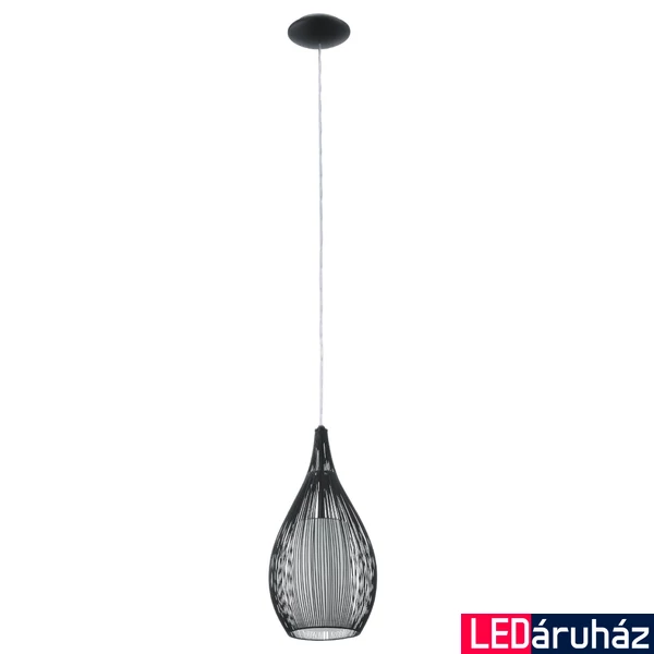 Eglo 92252 Razoni 1 ágú függeszték, fekete, E27 foglalattal, max. 1x60W, IP20