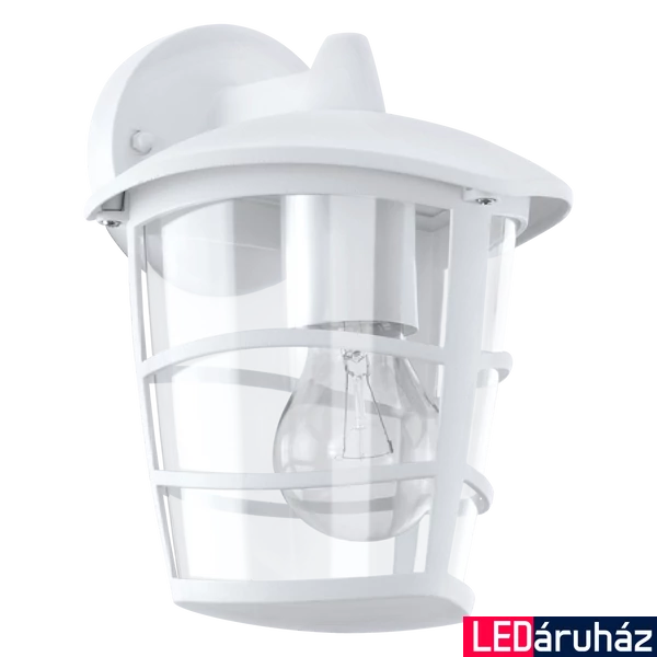 Eglo 93095 Aloria kültéri fali lámpa, fehér, E27 foglalattal, max. 1x60W, IP44