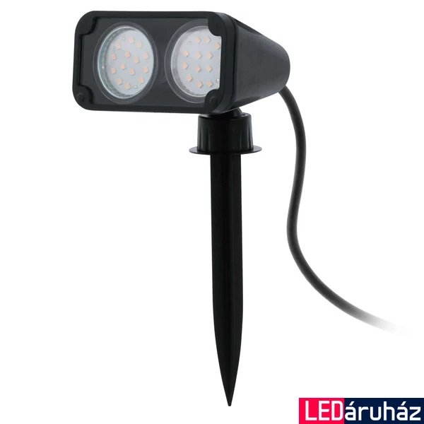 Eglo 93385 Nema 1 kültéri leszúrható lámpa, fekete, GU10 foglalattal, max. 2x3W, IP44