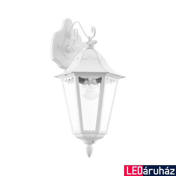 Eglo 93445 Navedo kültéri fali lámpa, fehér, E27 foglalattal, max. 1x60W, IP44