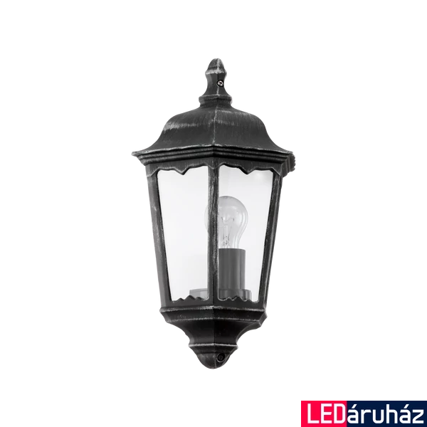 Eglo 93459 Navedo kültéri fali lámpa, fekete, E27 foglalattal, max. 1x60W, IP44